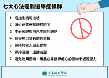 選前、選後易怒又焦慮？醫傳「7大心法」遠離選舉症候群