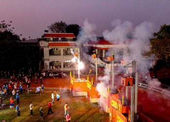 屏東六堆客庄迎龍年　祈福尖炮城在萬巒