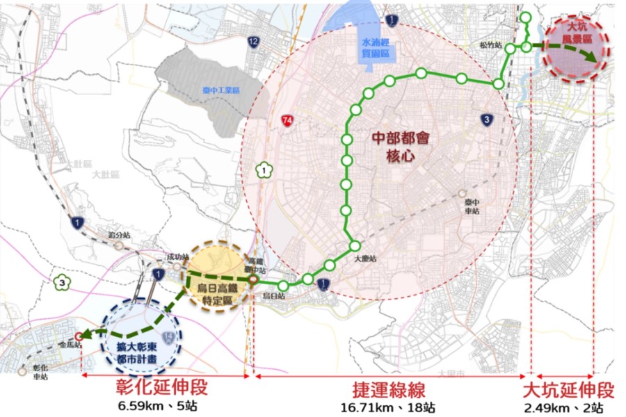 捷 運 彰 化 延 伸 線 近 期 有 新 進 度 