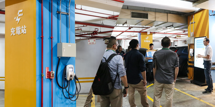 盛達電動車充電站試營運 建商聚焦社區光充儲系統