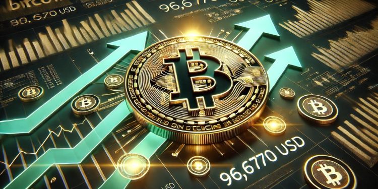 加密貨幣攻高!比特幣站穩9.6萬美元 年底有望挑戰10萬大關