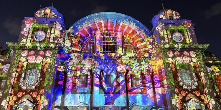 大阪‧光之饗宴2024 南市古蹟靖波門化身西門君邀請日本民眾臺南觀光體驗古都魅力