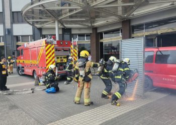 高市消防局攜手富野渡假酒店舉辦消防演練