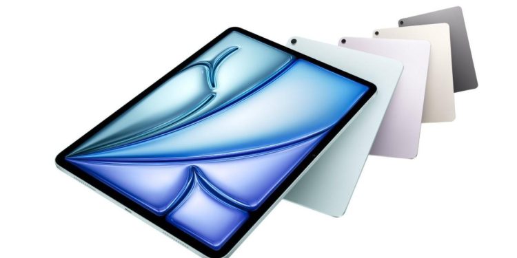 蘋果iPad Air閃電亮相 採用新處理器、引進AI功能