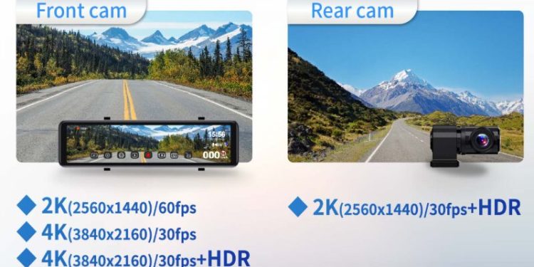 快譯通R520A電子後視鏡行車記錄器重磅登場!前4K後2K+星光夜視二代+全屏觸控+科技執法提醒,開啟智慧行車新世代