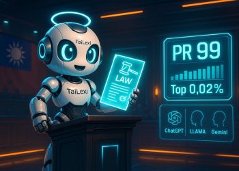 TaiLexi AI 模擬律師高考PR99 超越國際主流AI 展現台灣法律AI 實力