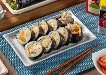 板橋黃石市場美食 人氣韓式飯捲推薦 現捲現賣料多實在