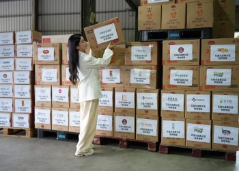 最美營養師攜手 逢國逢海食品 創新集團 企業送暖 百箱物資挺花蓮