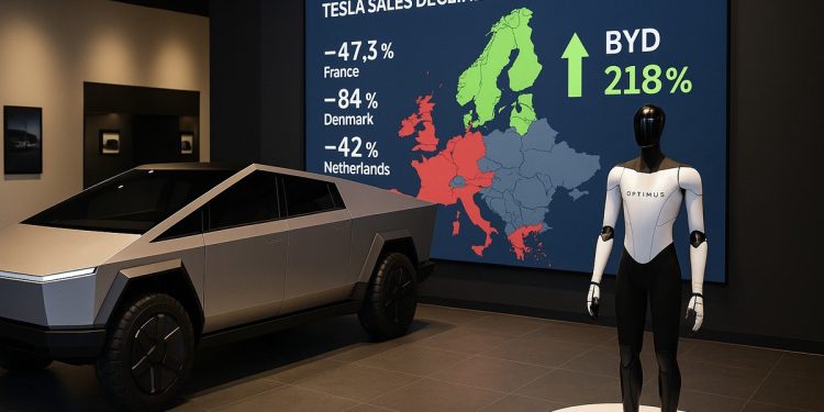 歐洲銷售雪崩 特斯拉押注人形機器人與Cyber SUV概念車