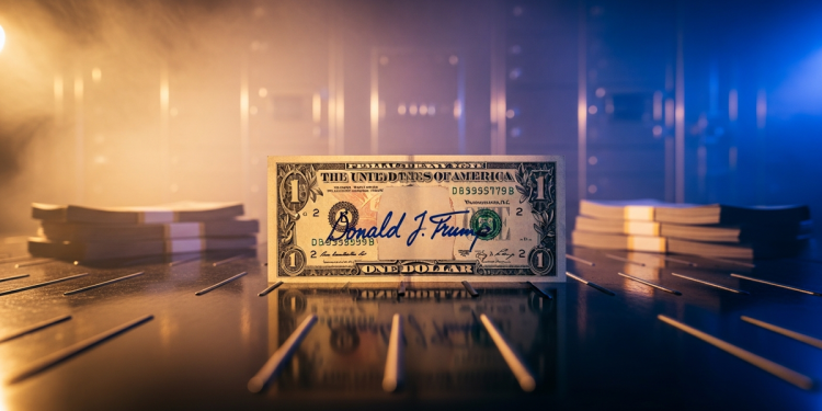 川普簽名將破天荒登上美元鈔票 創在任總統先例