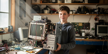 波洛夸內 13 歲少年變廢為寶：巧手組裝電子垃圾成功能電腦