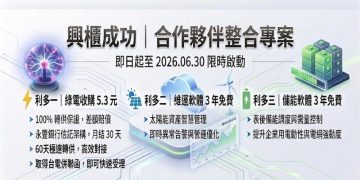 阿波羅電力登錄興櫃 推合作優惠搶攻綠能市場
