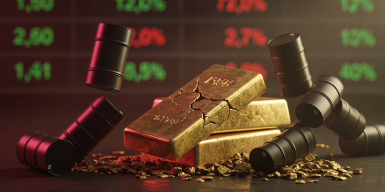 美元強勢油價高漲推升通膨 黃金避險魅力大減創三週低點