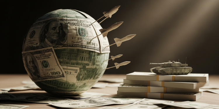 戰火頻仍局勢緊繃 全球軍費 2025 年飆破 2.8 兆美元