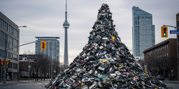 智慧型手機壽命僅四年 加拿大電子垃圾恐堆滿國家電視塔18次