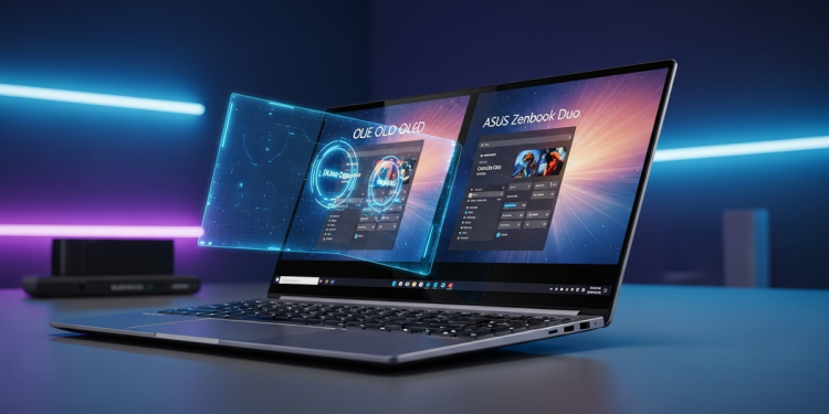 華碩 Zenbook Duo 雙 OLED 螢幕筆電登場 強化多工提升生產力