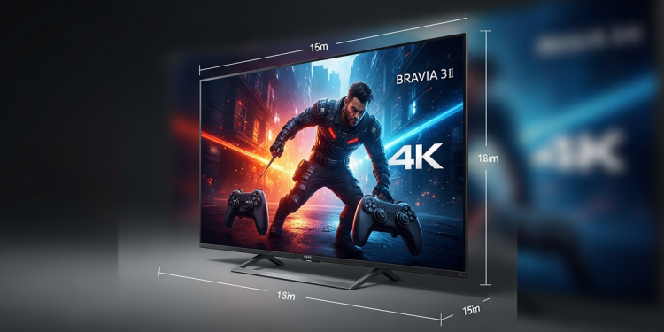索尼 Bravia 3 II 電視系列發表：AI 強化畫質、4K 遊戲支援百吋螢幕