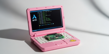 工程師妙手改造玩具筆電 PinkPad變身Arch Linux行動工作站