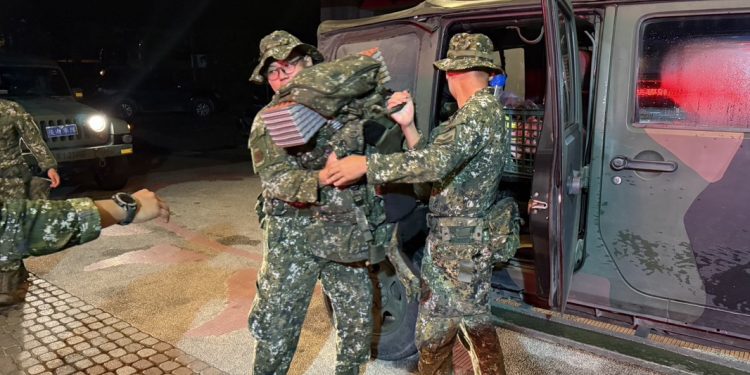 因應豪雨來襲高屏9日山區停班課 第四作戰區預置兵力防災