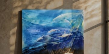 《群青》畫展9/5登場 藝術創作者渡鴉以深藍描繪「找回自己」生命旅程