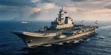 印尼首艘航空母艦 KRI Sriwijaya-100 成軍 強化海上指揮能力