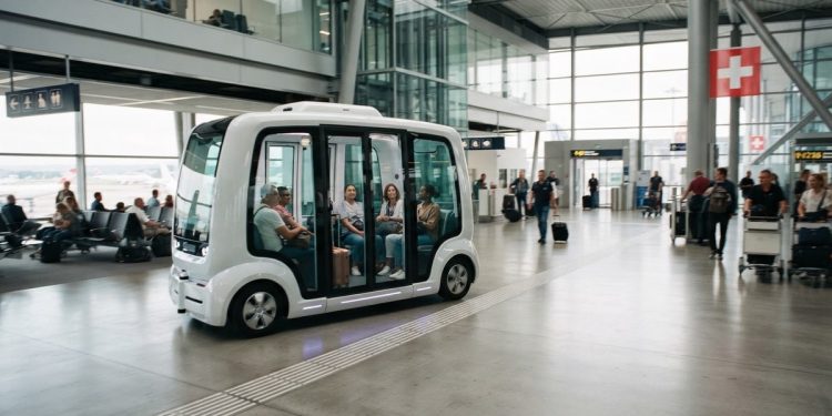 蘇黎世機場歐洲首創 L4 無人公車上路 全面自動化營運